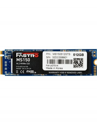 SSD 512 Go Mega Fastro MS150 M.2 NVMe
