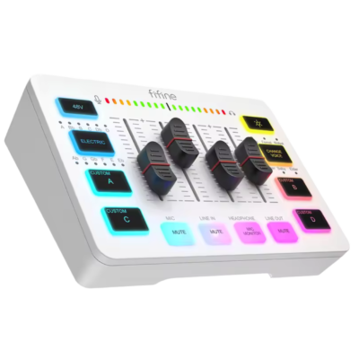 FIFINE Gaming Audio Mixer WH