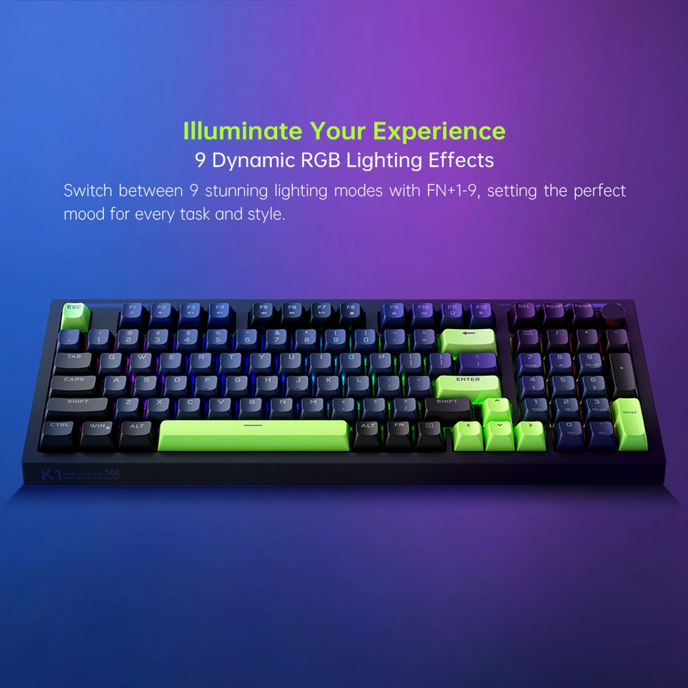 Machenike K1 RGB BK - Image 5